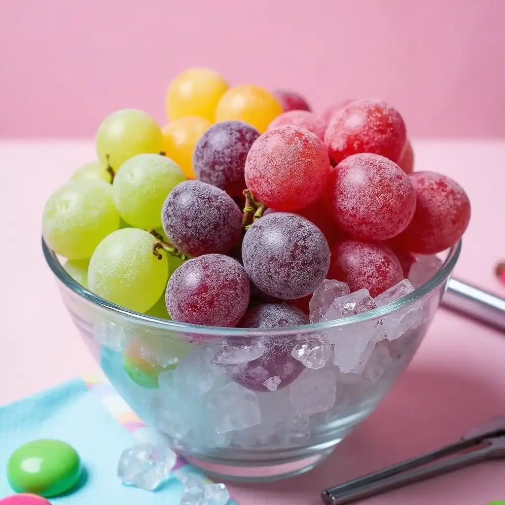 candy frozen grapes