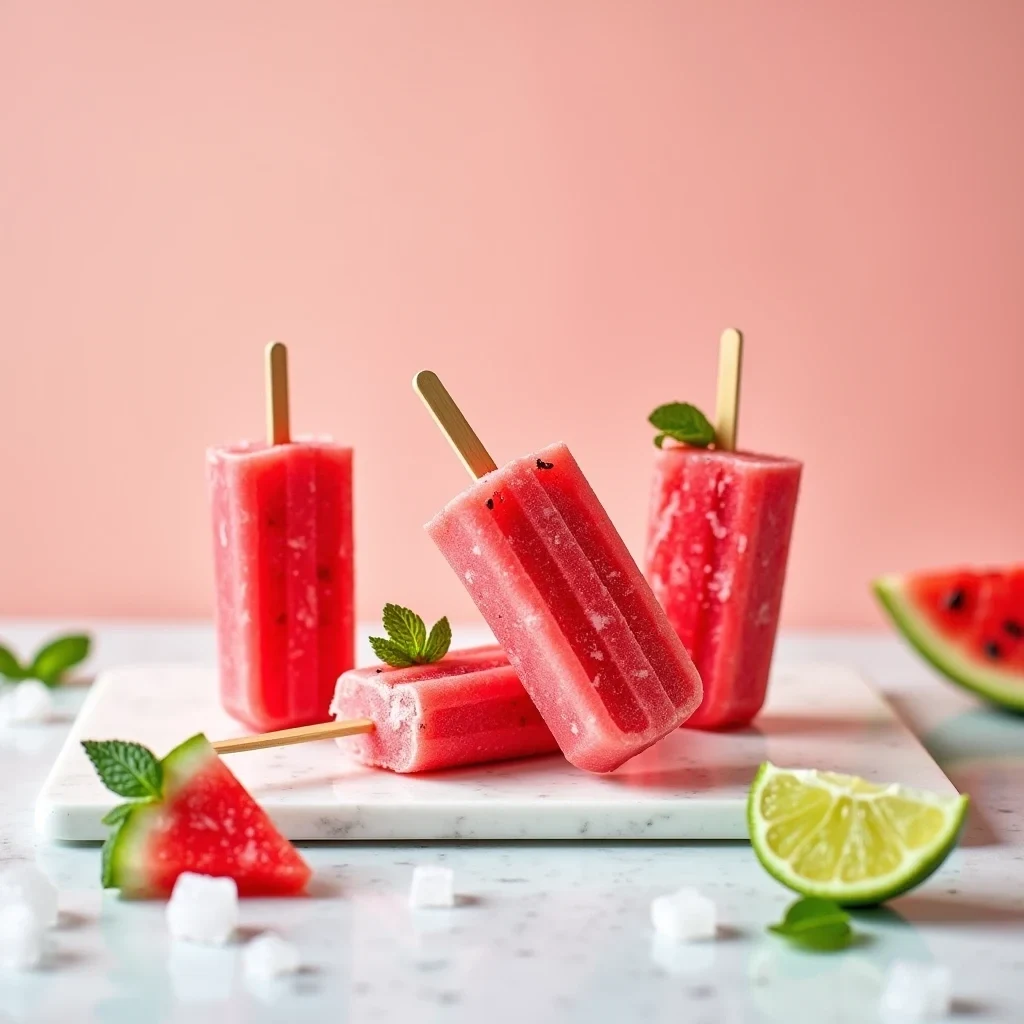 Frozen Watermelon Popsicles