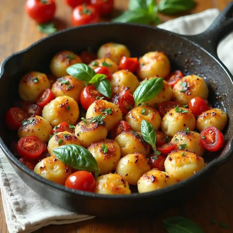 Crispy Gnocchi Caprese