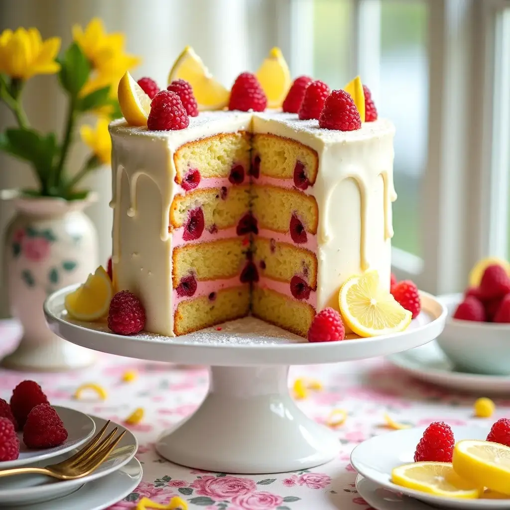 Raspberry Lemon Cake