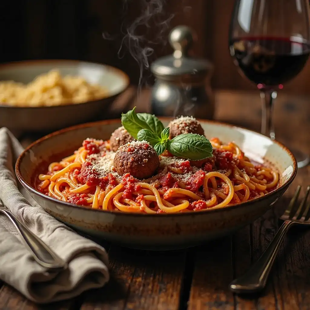 Olive Garden's Spicy Three-Meat Bucatini