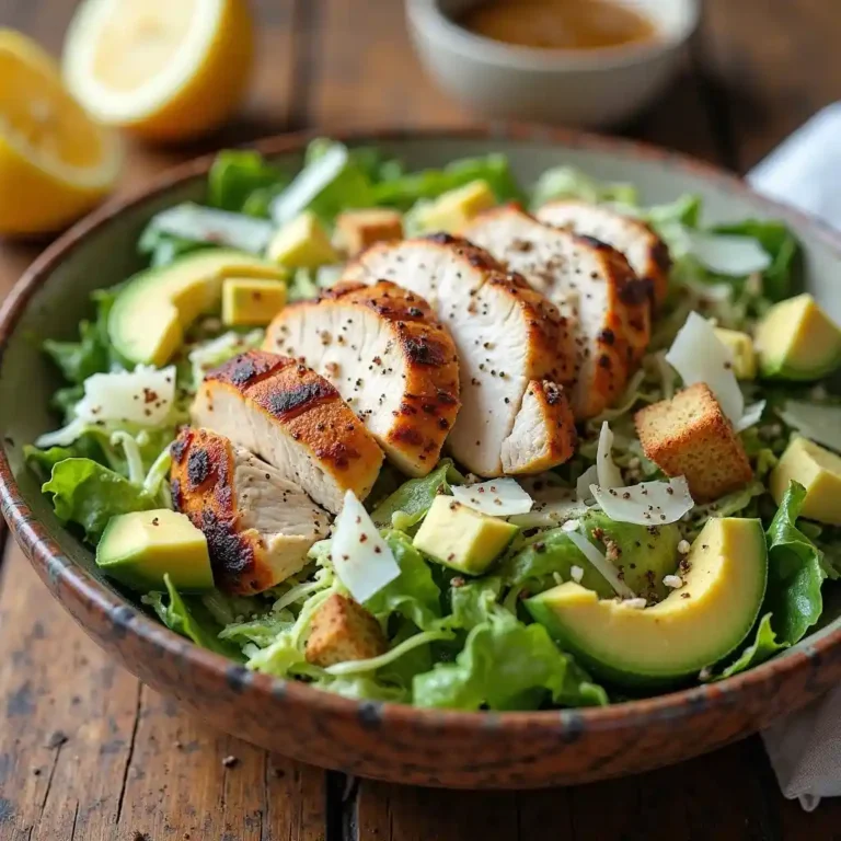 Chicken Avocado Caesar Salad