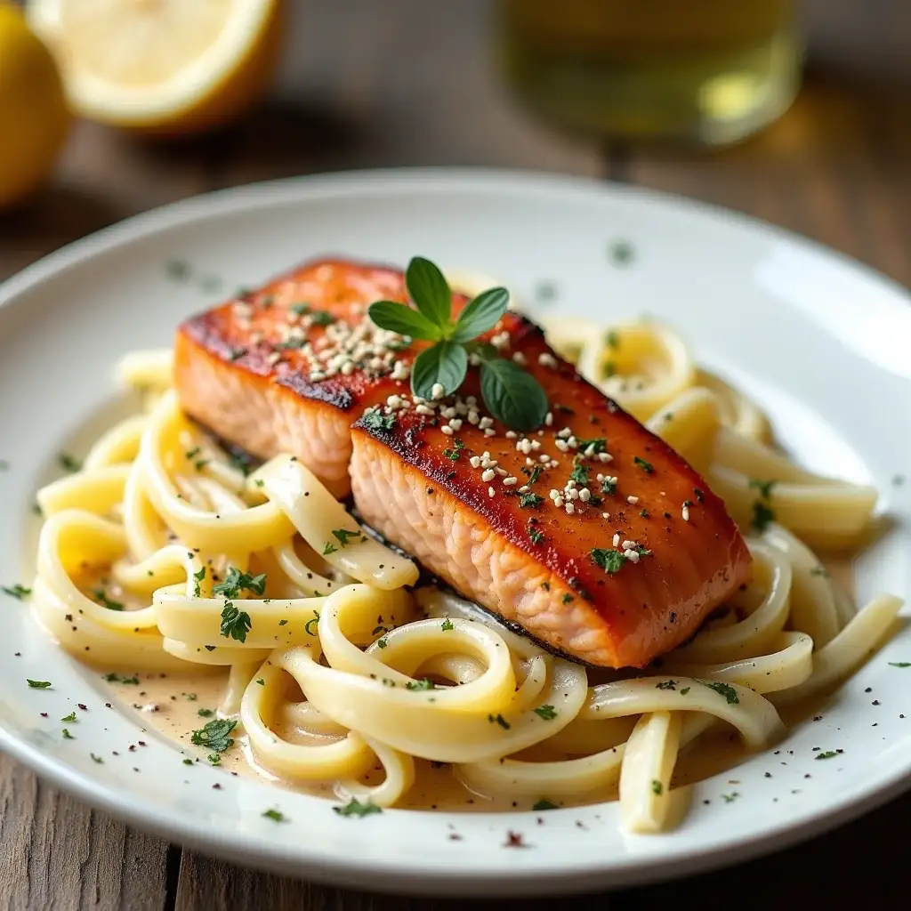 creamy salmon pasta