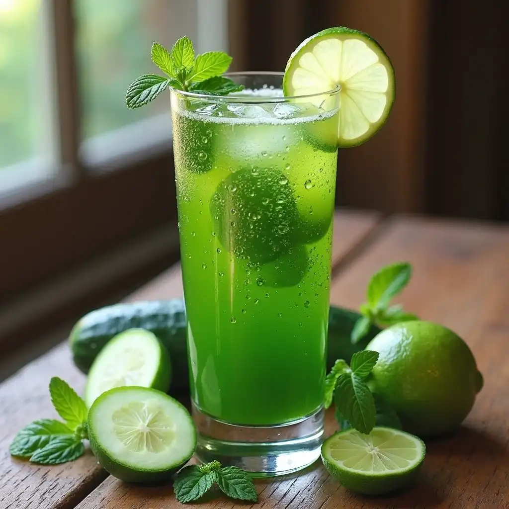 cucumber mint green juice