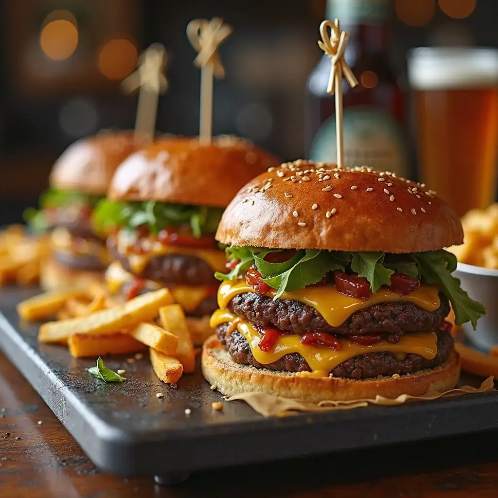 Hatch Chile Smash Burgers