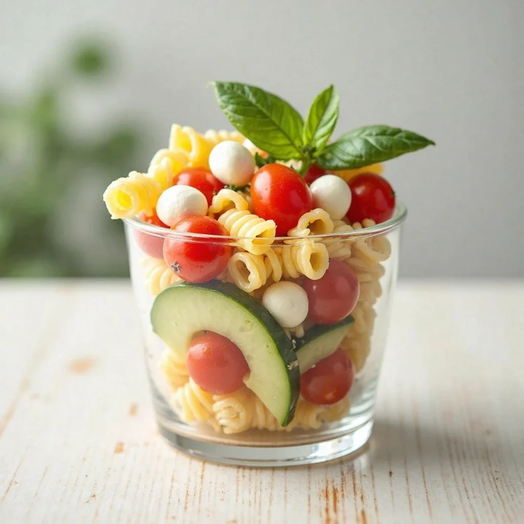mini pasta salad cups