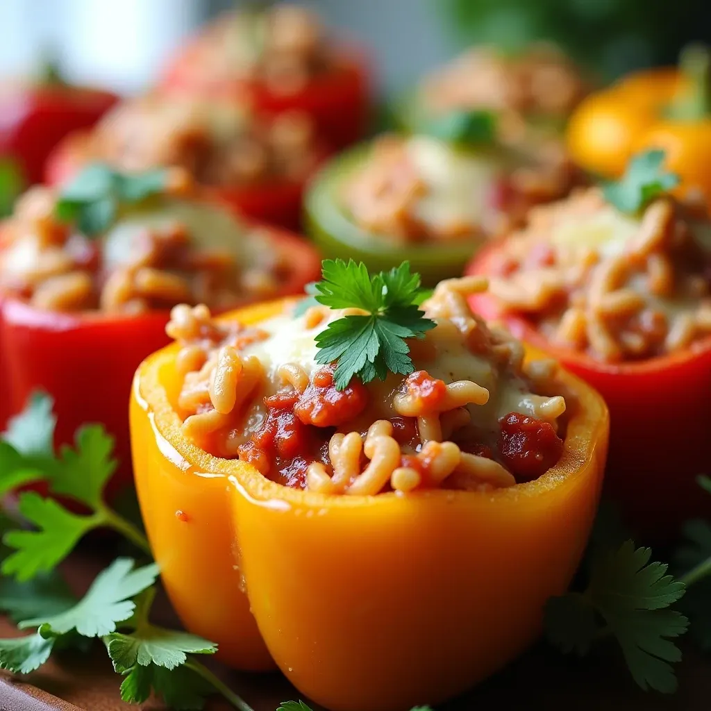 chicken stuffed peppers