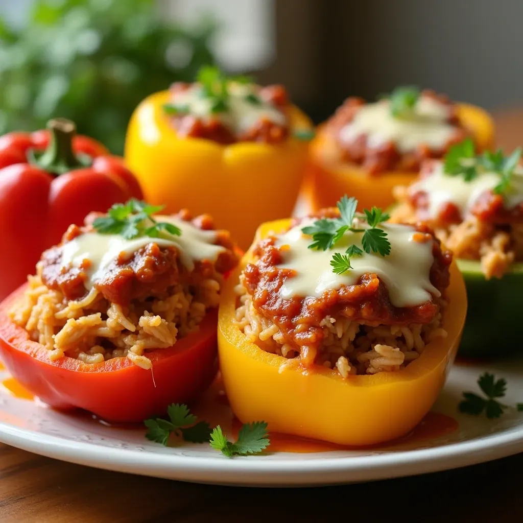 chicken stuffed peppers