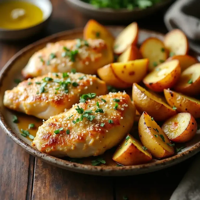 Garlic Parmesan Chicken and Potatoes