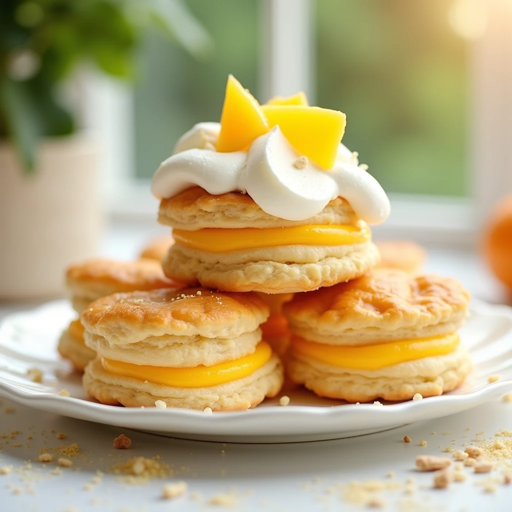 Mango Pastry Clouds