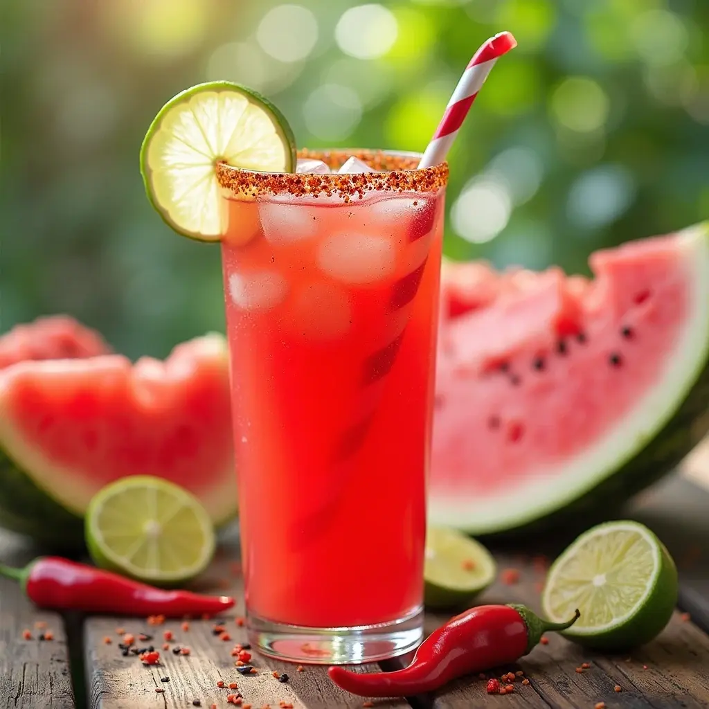 Spicy Watermelon Agua Fresca