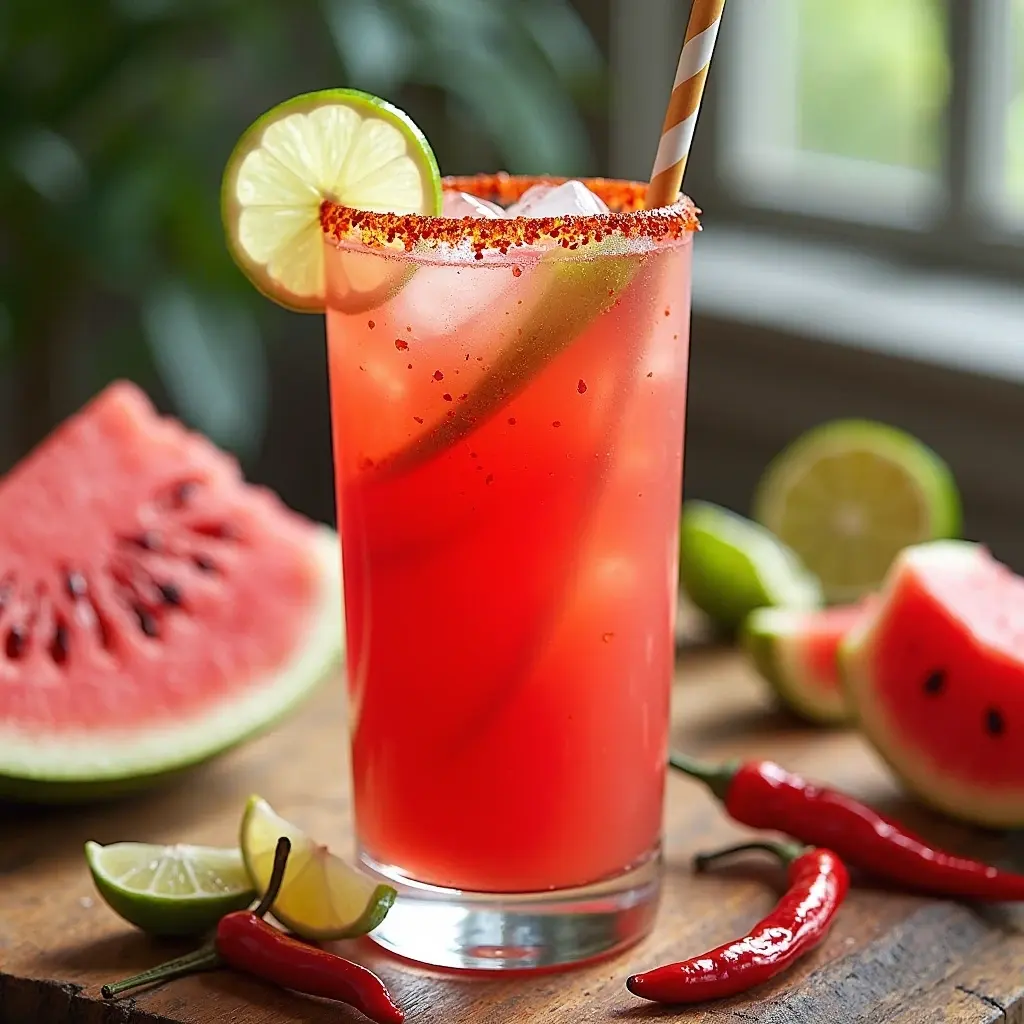 Spicy Watermelon Agua Fresca
