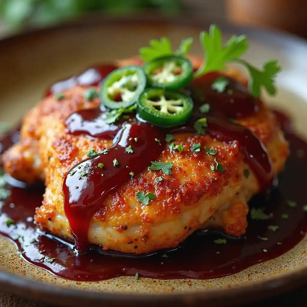 Sticky Cherry Chicken Thighs