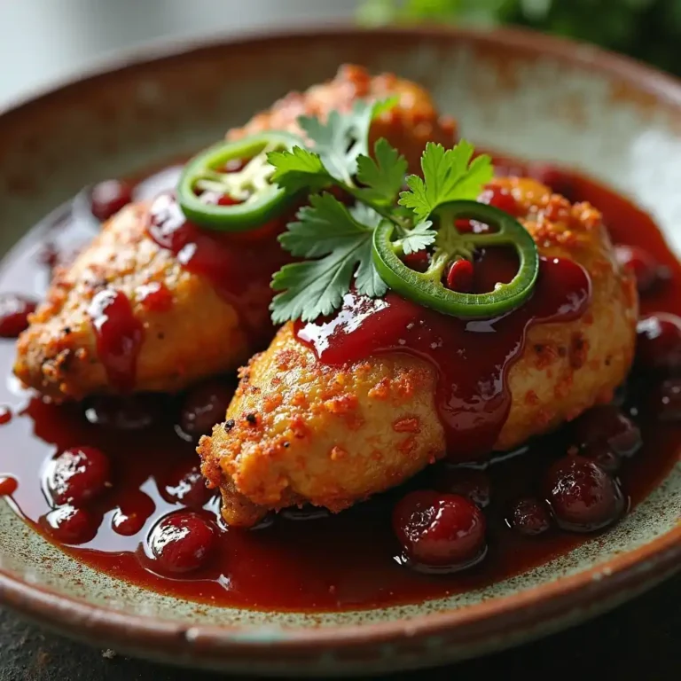 Sticky Cherry Chicken Thighs