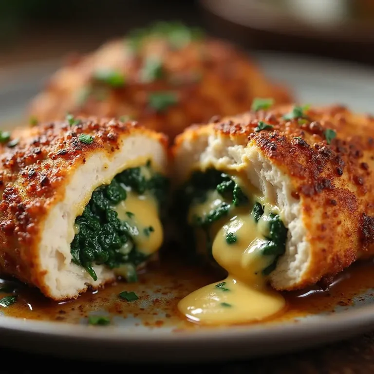 Cajun Chicken Stuffed with Pepper Jack Cheese & Spinach
