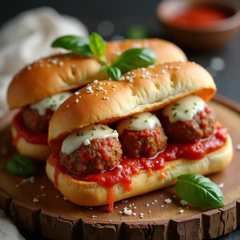 Oven Baked Meatball Sandwiches