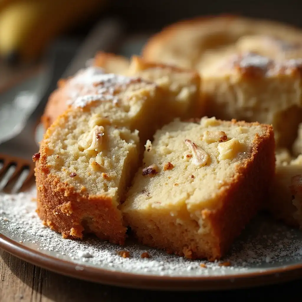 Banana Coffee Cake with Cream Cheese Swirl