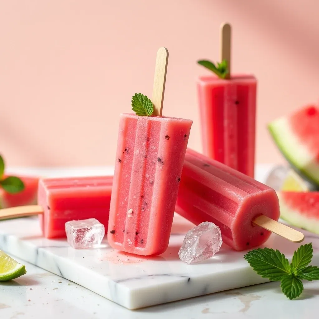Frozen Watermelon Popsicles