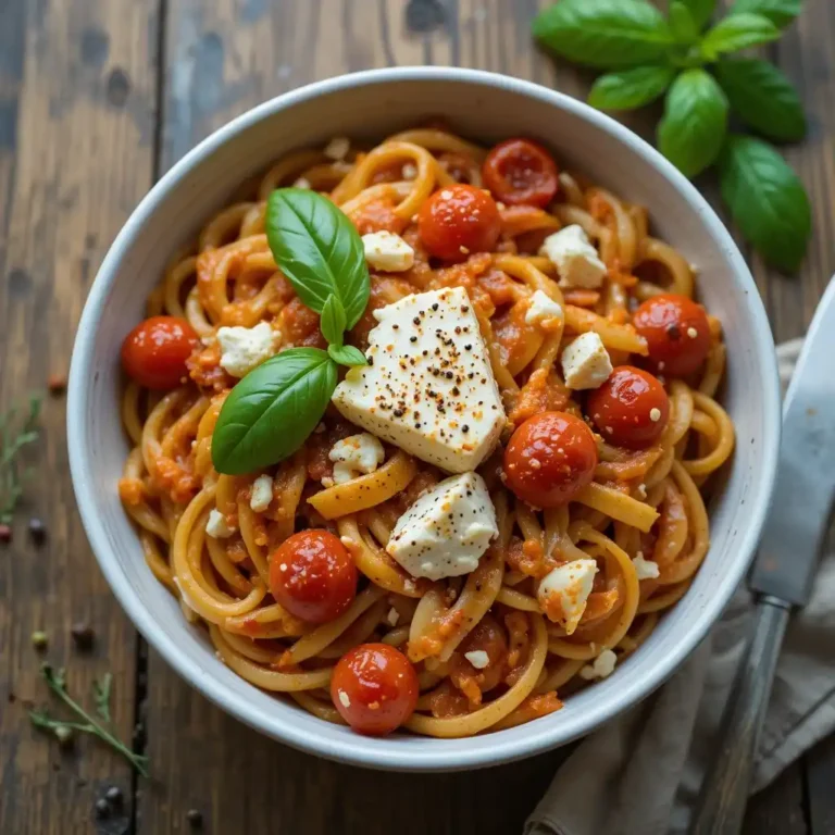 spicy feta pasta