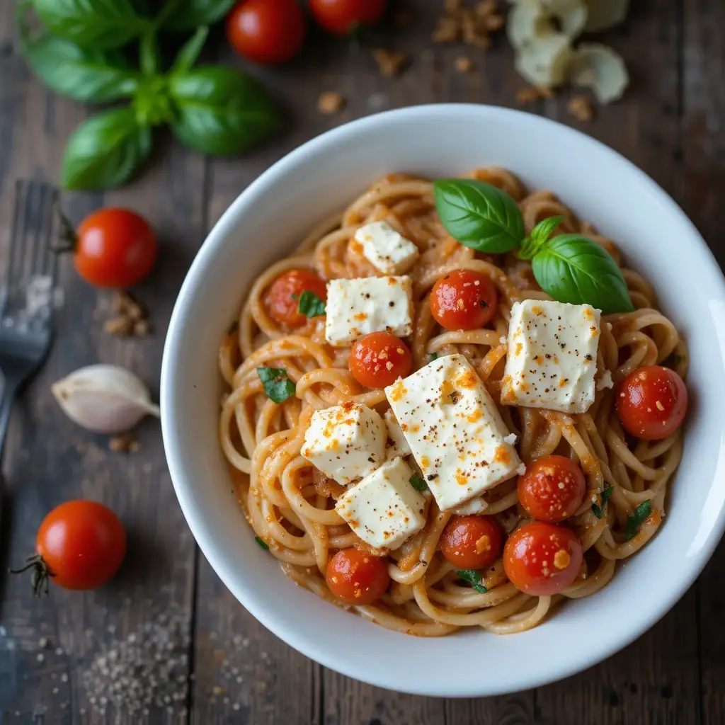 spicy feta pasta