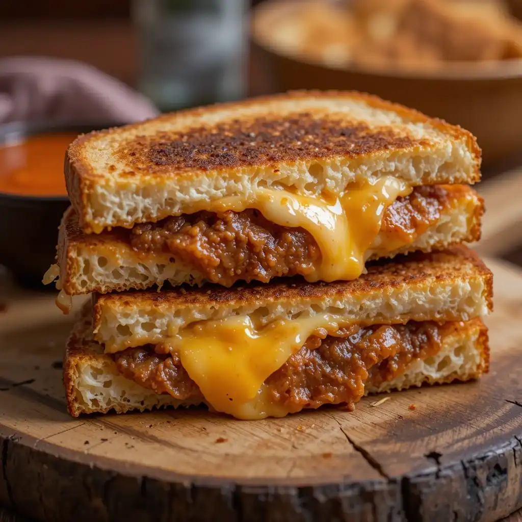 Air Fryer Birria Grilled Cheese