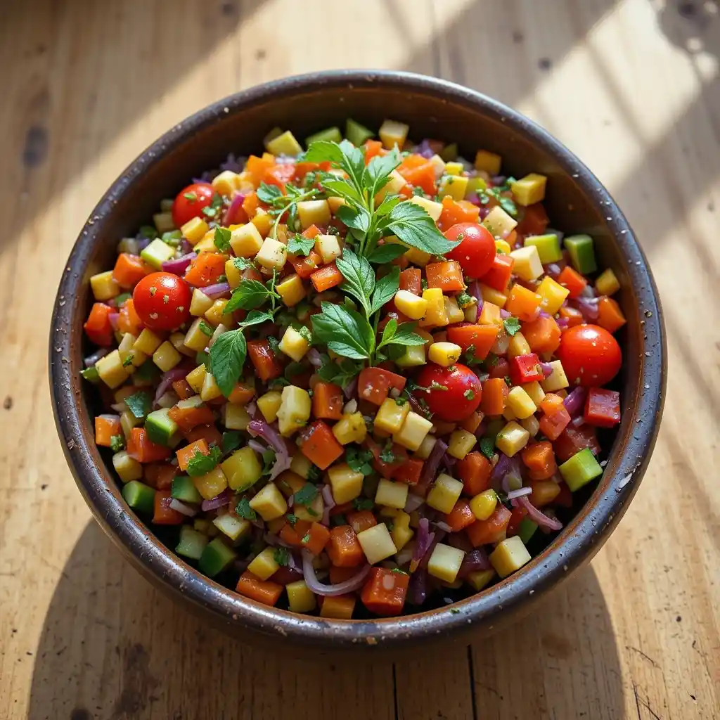 Rainbow Veggie Chopped
