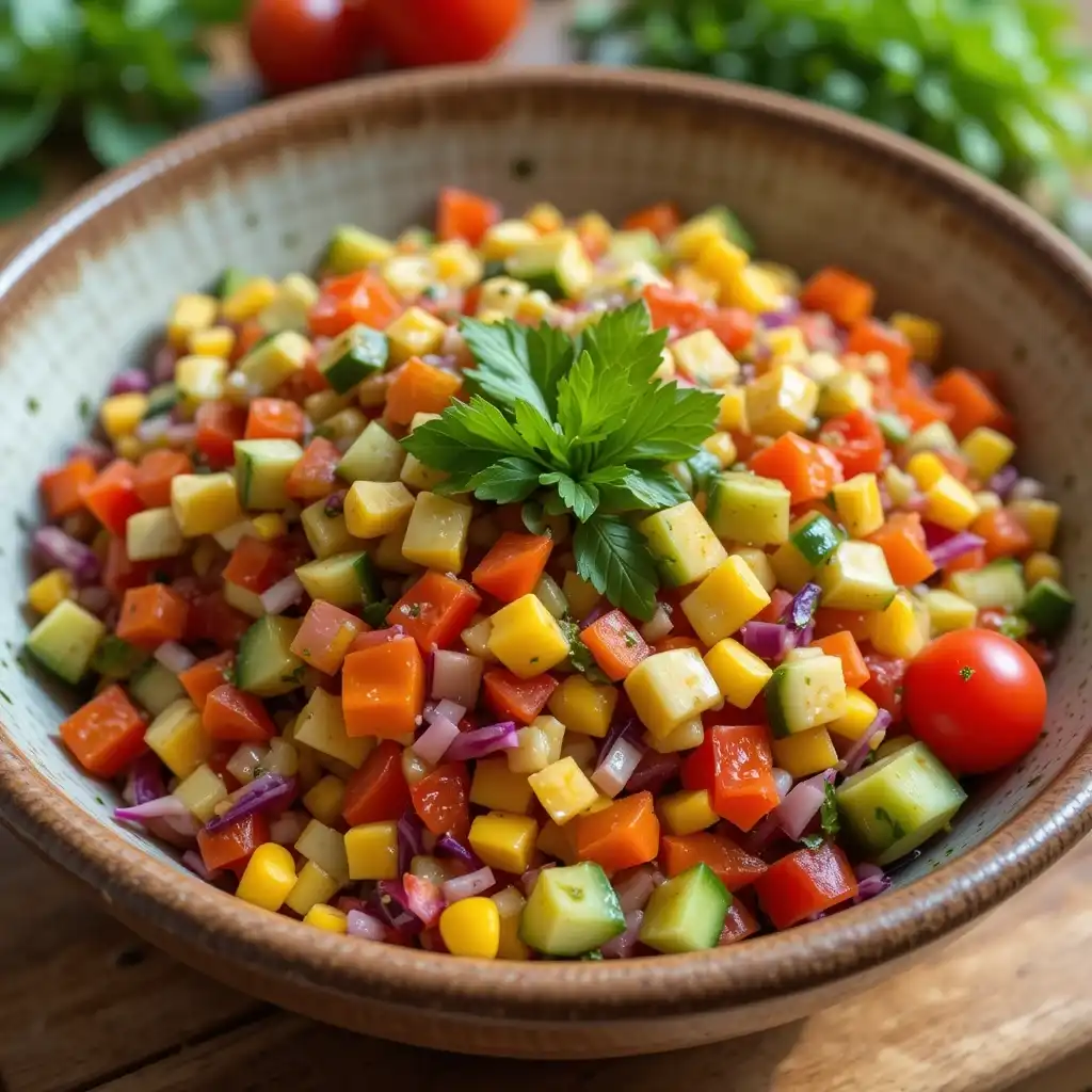 Rainbow Veggie Chopped