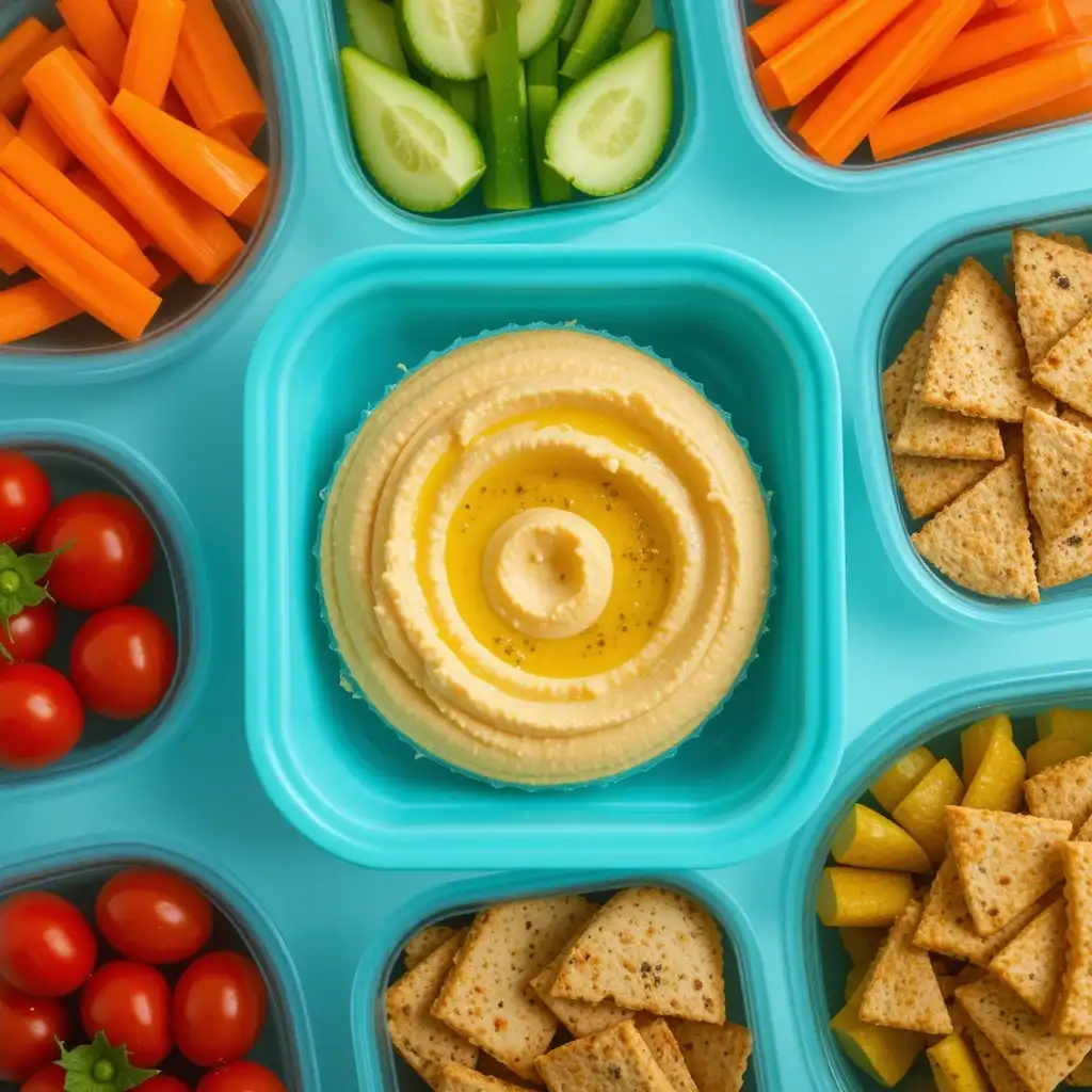 Hummus and Veggie Snack Box