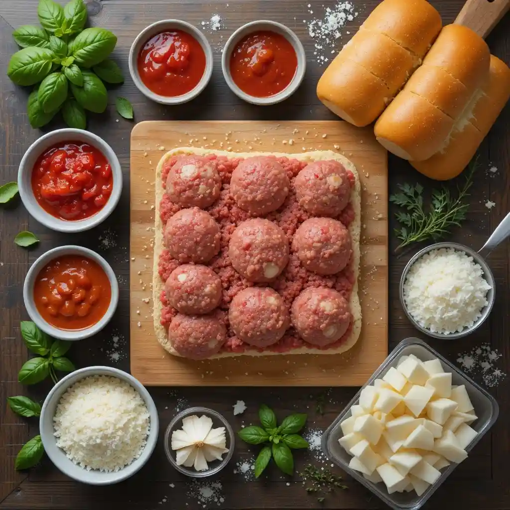 Oven Baked Meatball Sandwiches