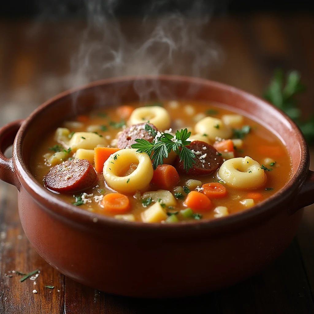 Sausage Potato Tortellini Soup