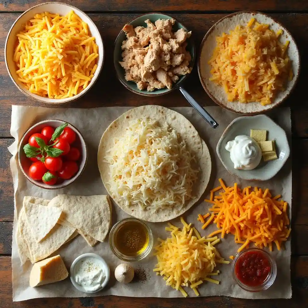 Cheesy Chicken Quesadillas