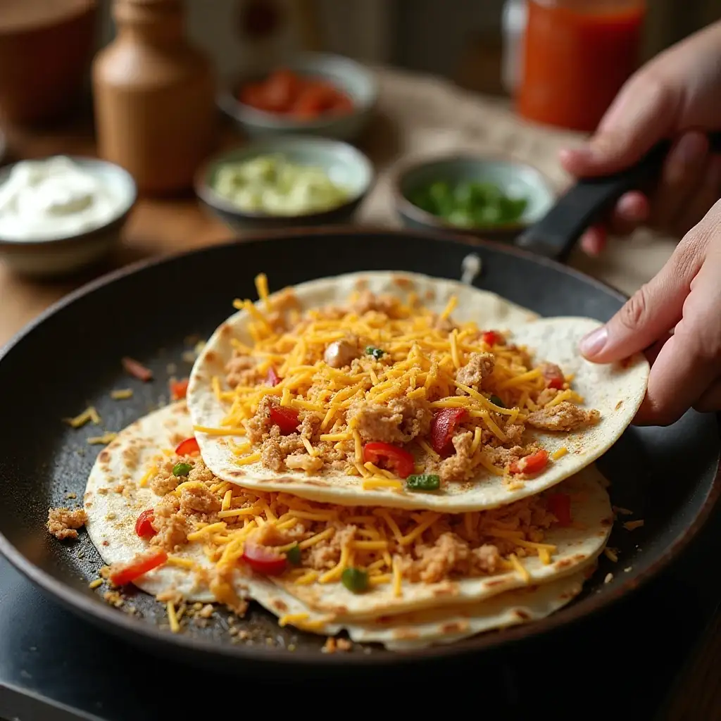 Cheesy Chicken Quesadillas