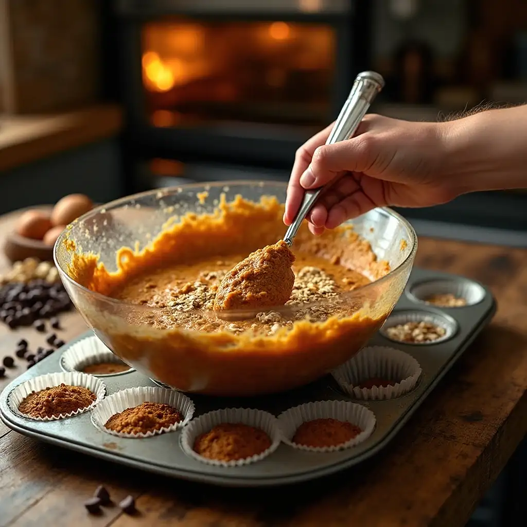 High Protein Pumpkin Muffins