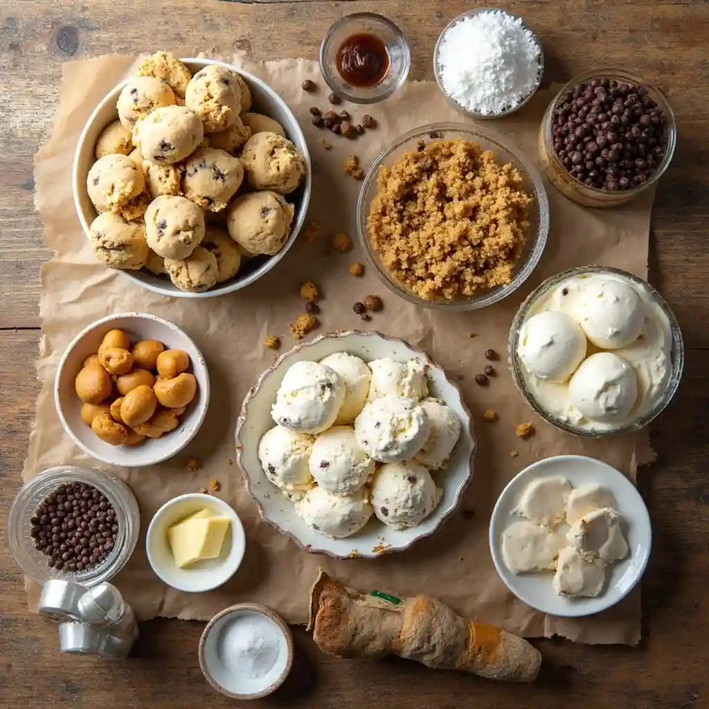 Chocolate Chip Cookie Dough Ice Cream Cake