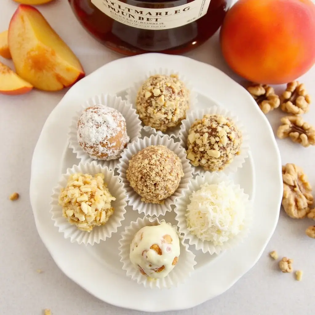 Classic Peach Bourbon Balls