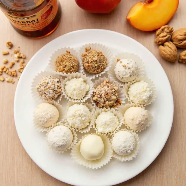 Classic Peach Bourbon Balls