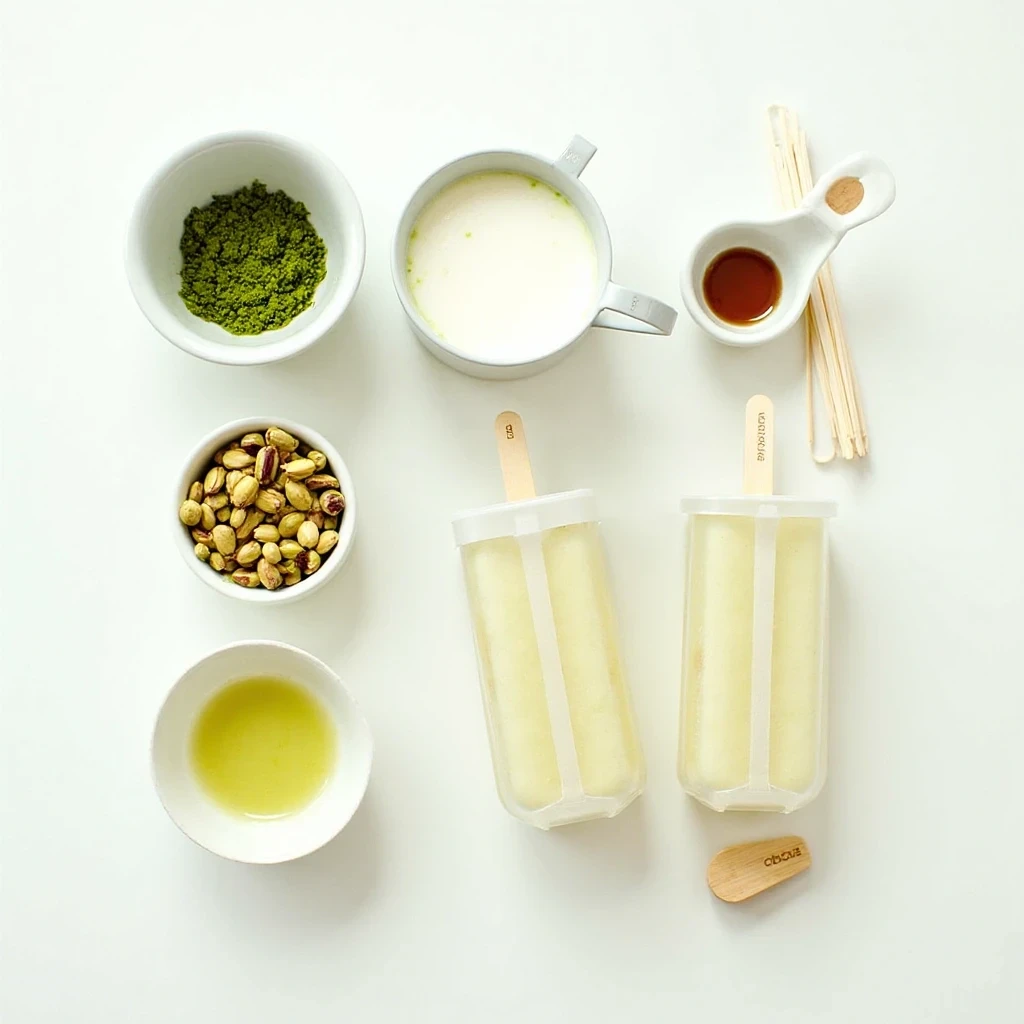 Easy Homemade Matcha Pistachio Popsicles