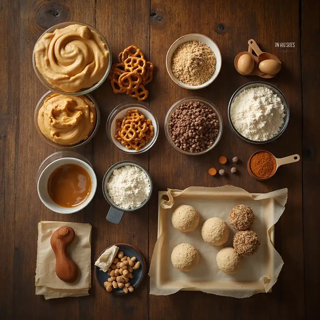 Peanut Butter Pretzel Protein Balls