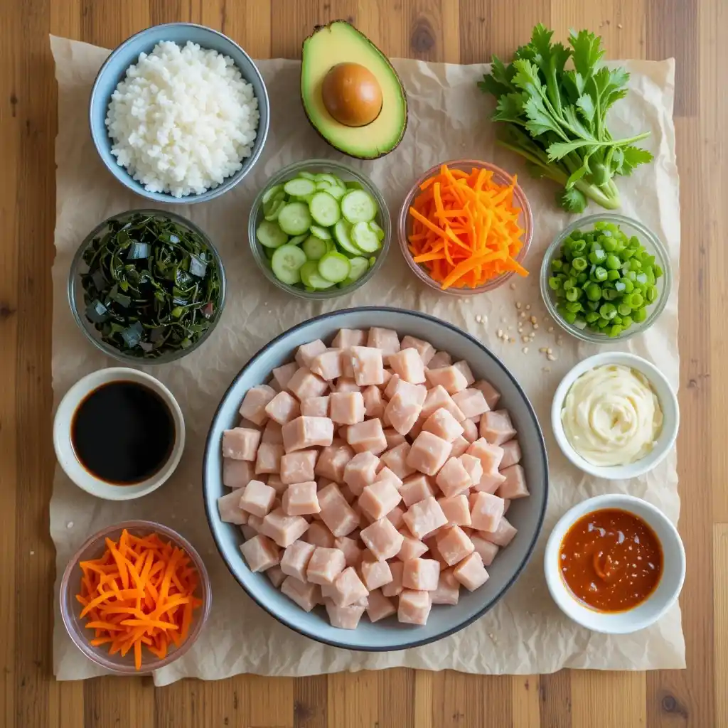 Chicken Poke Bowl