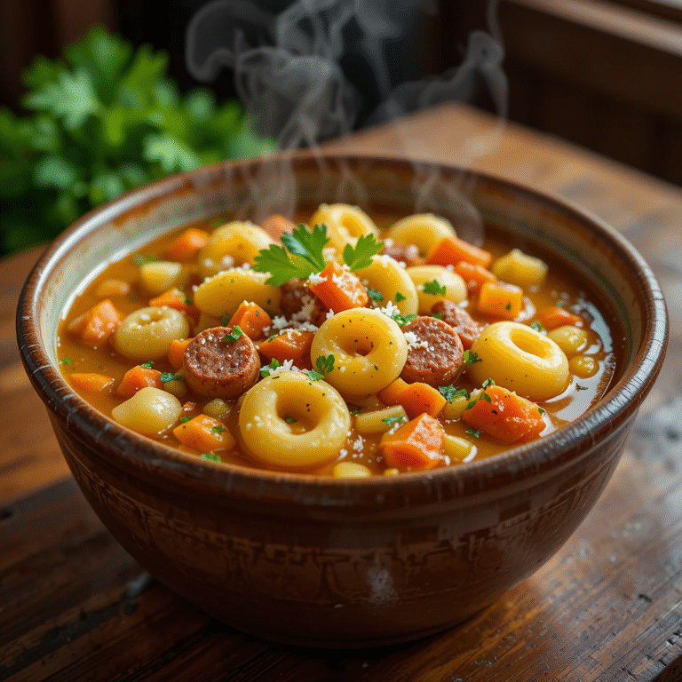 Sausage Potato Tortellini Soup