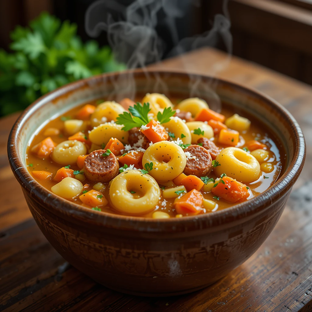 Sausage Potato Tortellini Soup
