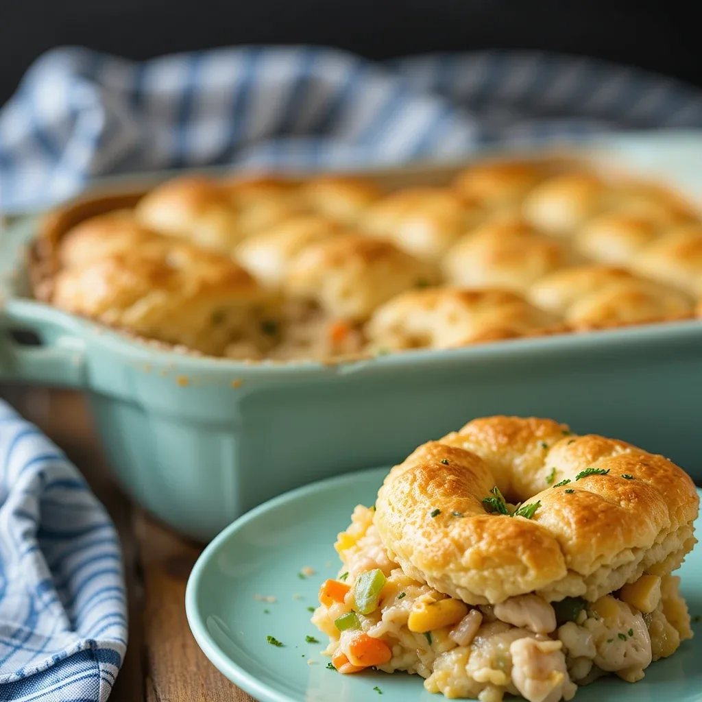 Creamy Cheesy Chicken Cobbler Recipe