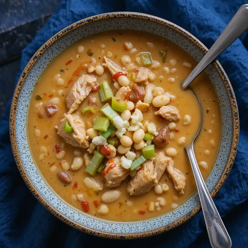 White Bean Buffalo Chicken Chili