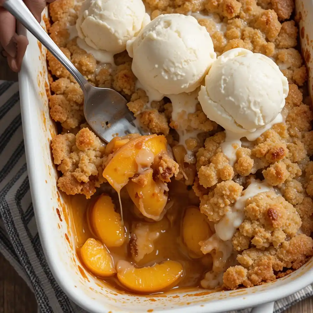 Peach Cobbler Recipe with Cake Mix