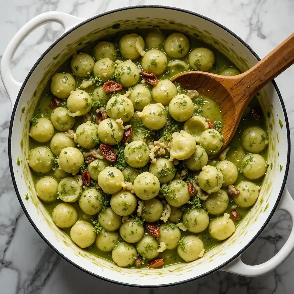 15-Minute Creamy Pesto Gnocchi