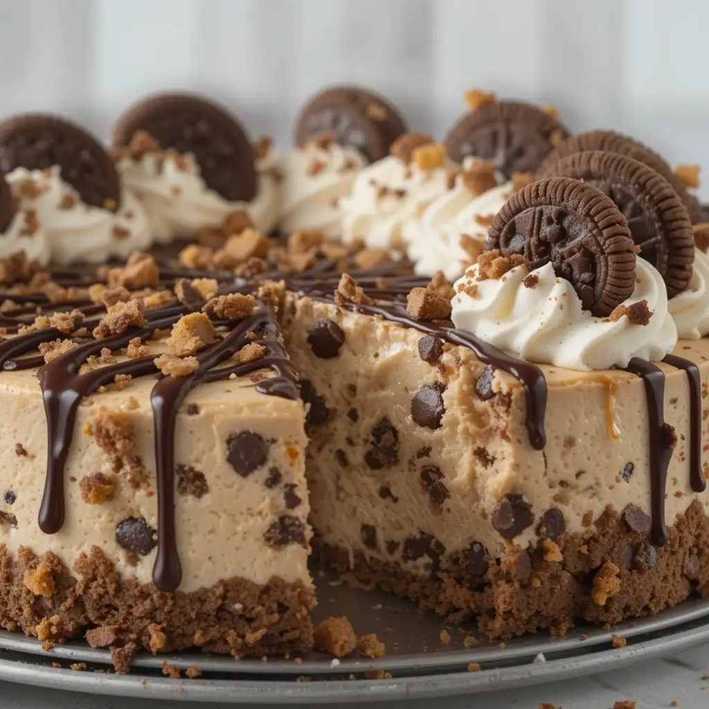 Chocolate Chip Cookie Dough Ice Cream Cake