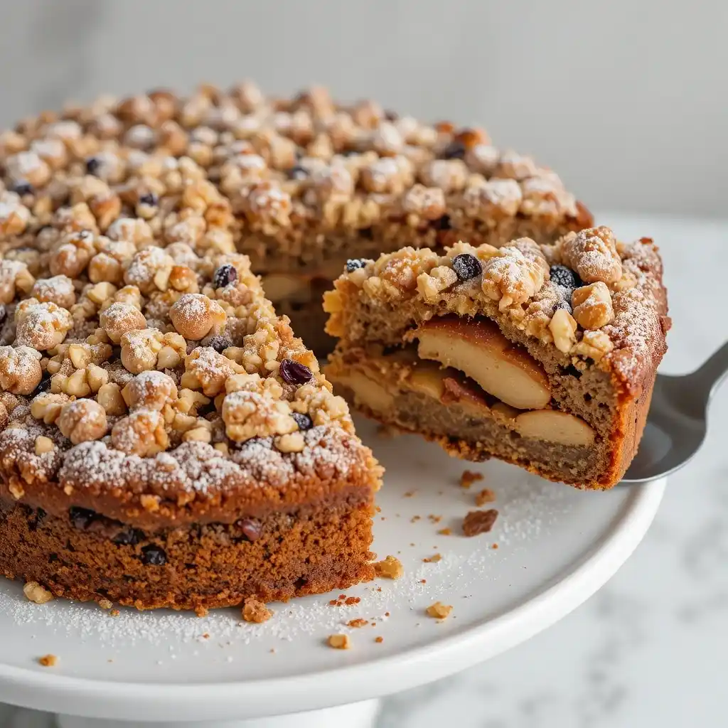 honey apple crumb cake