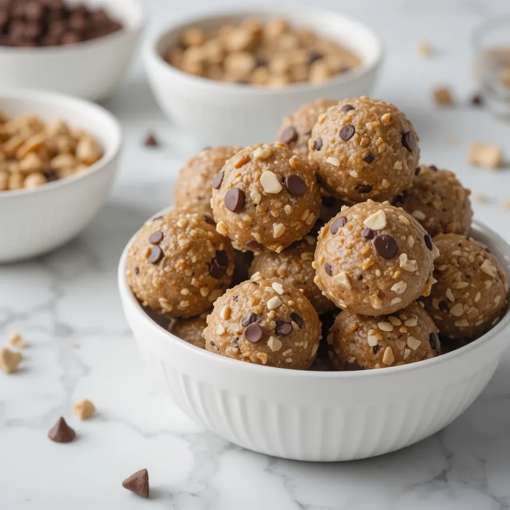 Peanut Butter Pretzel Protein Balls