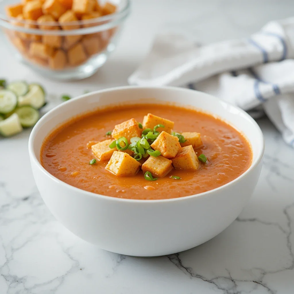 Smoky Roasted Red Pepper & Gouda Soup