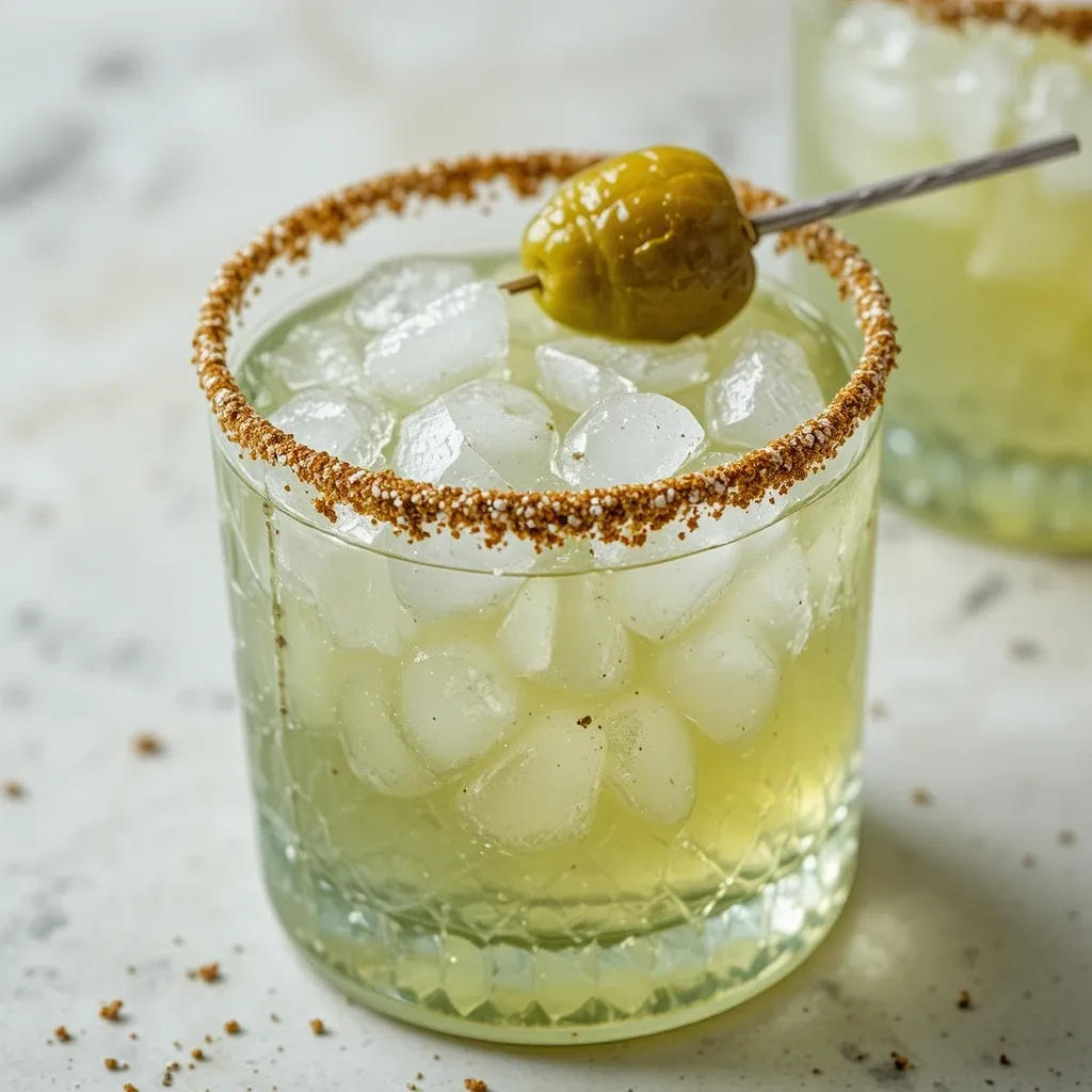 Tangy Pickle Margarita Cocktail